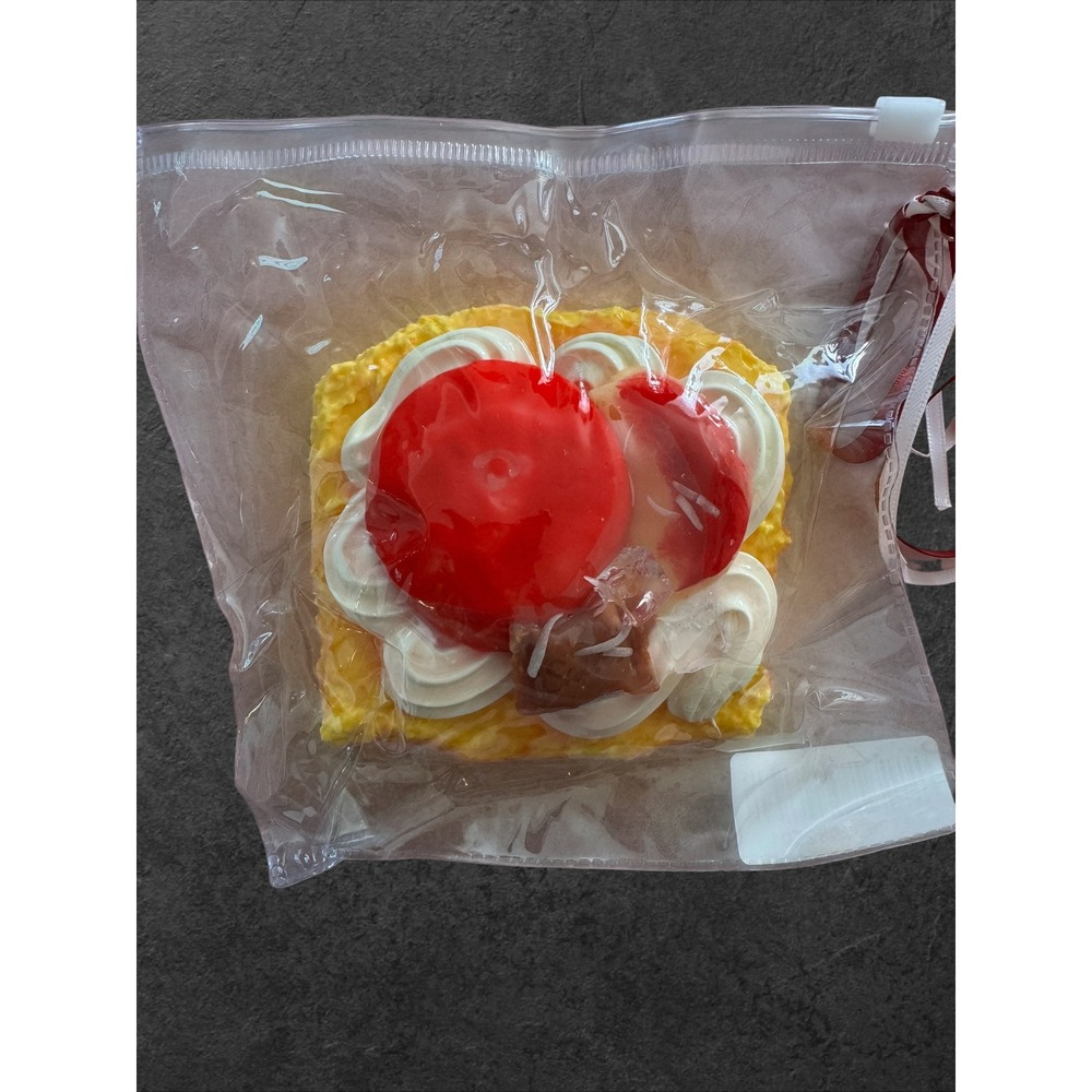 Taba Squishy Fruit Toast Realistic Dessert Sensory Fidget Toy